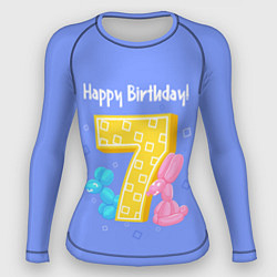 Рашгард женский Седьмой день рождения, цвет: 3D-принт