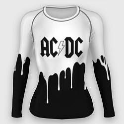 Рашгард женский ACDC подтёки, цвет: 3D-принт