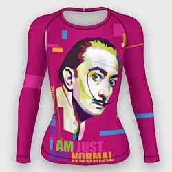 Рашгард женский Salvador Dali: I am just not normal, цвет: 3D-принт