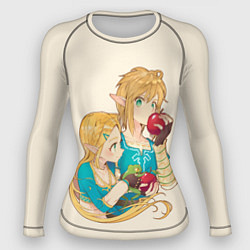 Женский рашгард Линк и Зельда с яблоками