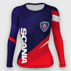 Рашгард женский Scania Скания, цвет: 3D-принт