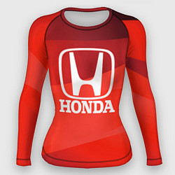 Рашгард женский HONDA хонда, цвет: 3D-принт