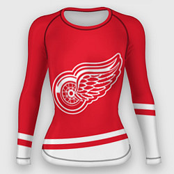Женский рашгард Detroit Red Wings, Детройт Ред Уингз Диагональные