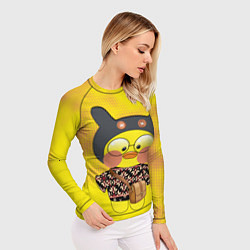 Рашгард женский Лалафанфан-утка в свитере, цвет: 3D-принт — фото 2