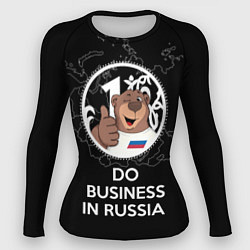 Рашгард женский Do business in Russia, цвет: 3D-принт