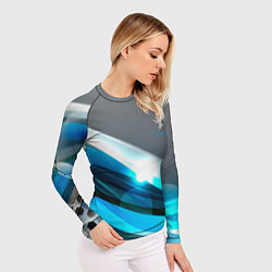 Рашгард женский Peugeot Абстракция, цвет: 3D-принт — фото 2