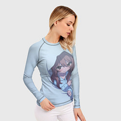 Рашгард женский Тайга в пледе Торадора, цвет: 3D-принт — фото 2