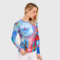 Рашгард женский Fashion floral pattern, цвет: 3D-принт — фото 2