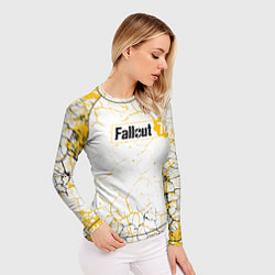 Рашгард женский Fallout 76 Жёлтая выжженная пустошь, цвет: 3D-принт — фото 2