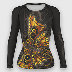 Рашгард женский Бабочка Стимпанк, цвет: 3D-принт