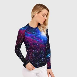 Рашгард женский Открытый космос Star Neon, цвет: 3D-принт — фото 2