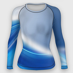 Рашгард женский Цифровая волна, цвет: 3D-принт