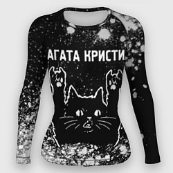 Рашгард женский Агата Кристи Rock Cat FS, цвет: 3D-принт