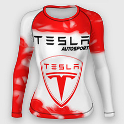 Женский рашгард ТЕСЛА Autosport Огонь