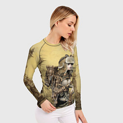 Рашгард женский Крутая девчонка в стиле Стимпанк, цвет: 3D-принт — фото 2