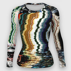 Рашгард женский Glitch pattern - fashion trend, цвет: 3D-принт