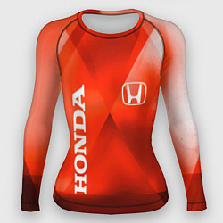 Рашгард женский Honda - красная абстракция, цвет: 3D-принт