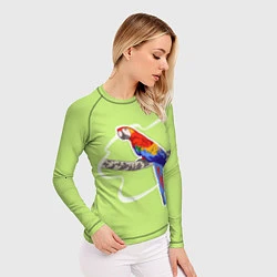 Рашгард женский Яркий попугай Ара, цвет: 3D-принт — фото 2