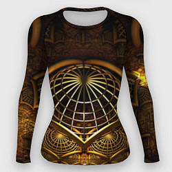 Женский рашгард Загадочный принт в трехмерном пространстве