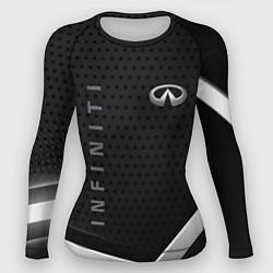 Женский рашгард Infiniti абстракция карбон