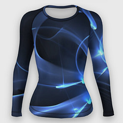 Рашгард женский Свечение - абстракция, цвет: 3D-принт
