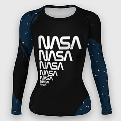 Рашгард женский Nasa надпись, цвет: 3D-принт