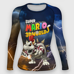 Рашгард женский Dry Bowser - Super Mario 3D World - Nintendo, цвет: 3D-принт