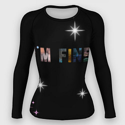 Рашгард женский Надпись, цвет: 3D-принт