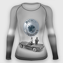 Рашгард женский Buick Wildcat - cabriolet - Retro, цвет: 3D-принт