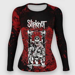 Рашгард женский Slipknot - скелет, цвет: 3D-принт