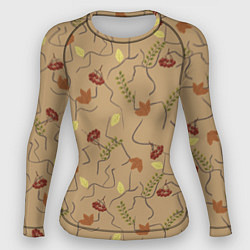 Рашгард женский Ранняя осень, цвет: 3D-принт