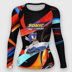 Рашгард женский Sonic Free Riders - Hedgehog, цвет: 3D-принт