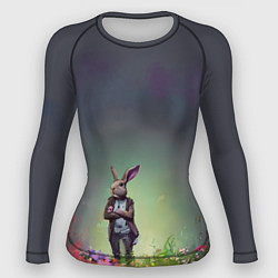 Рашгард женский Кролик на стиле, цвет: 3D-принт