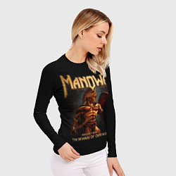 Рашгард женский Manowar rock, цвет: 3D-принт — фото 2