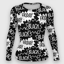 Рашгард женский Black friday, цвет: 3D-принт
