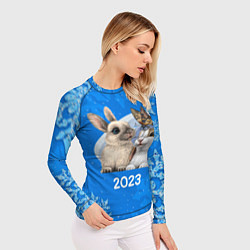 Рашгард женский Влюбленные кролики 2023, цвет: 3D-принт — фото 2