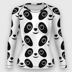 Рашгард женский Panda bing dun dun, цвет: 3D-принт