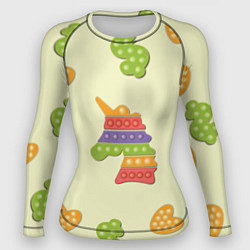 Рашгард женский Поп ит паттерн, цвет: 3D-принт