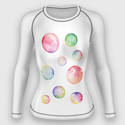 Рашгард женский Мыльные пузыри, цвет: 3D-принт