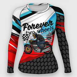 Женский рашгард Два колеса навсегда мотоспорт
