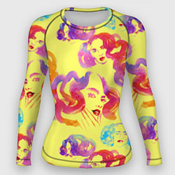 Рашгард женский Радужные девушки, цвет: 3D-принт