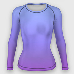 Рашгард женский Фиолетовый градиент, цвет: 3D-принт