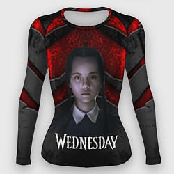 Рашгард женский Wedneday black and red, цвет: 3D-принт