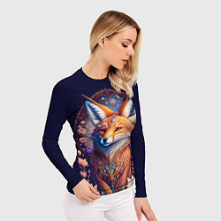 Рашгард женский Мистическая лисица, цвет: 3D-принт — фото 2