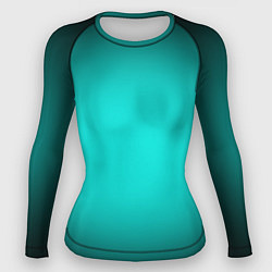 Женский рашгард Бирюзовый градиент