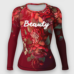 Рашгард женский Beauty Красота розы, цвет: 3D-принт