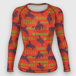 Женский рашгард Ковбои на лошадях