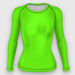 Рашгард женский Кислотный зеленый, цвет: 3D-принт