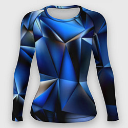 Женский рашгард Polygon blue abstract