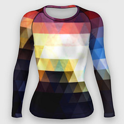 Рашгард женский Mosaic abstraction, цвет: 3D-принт
